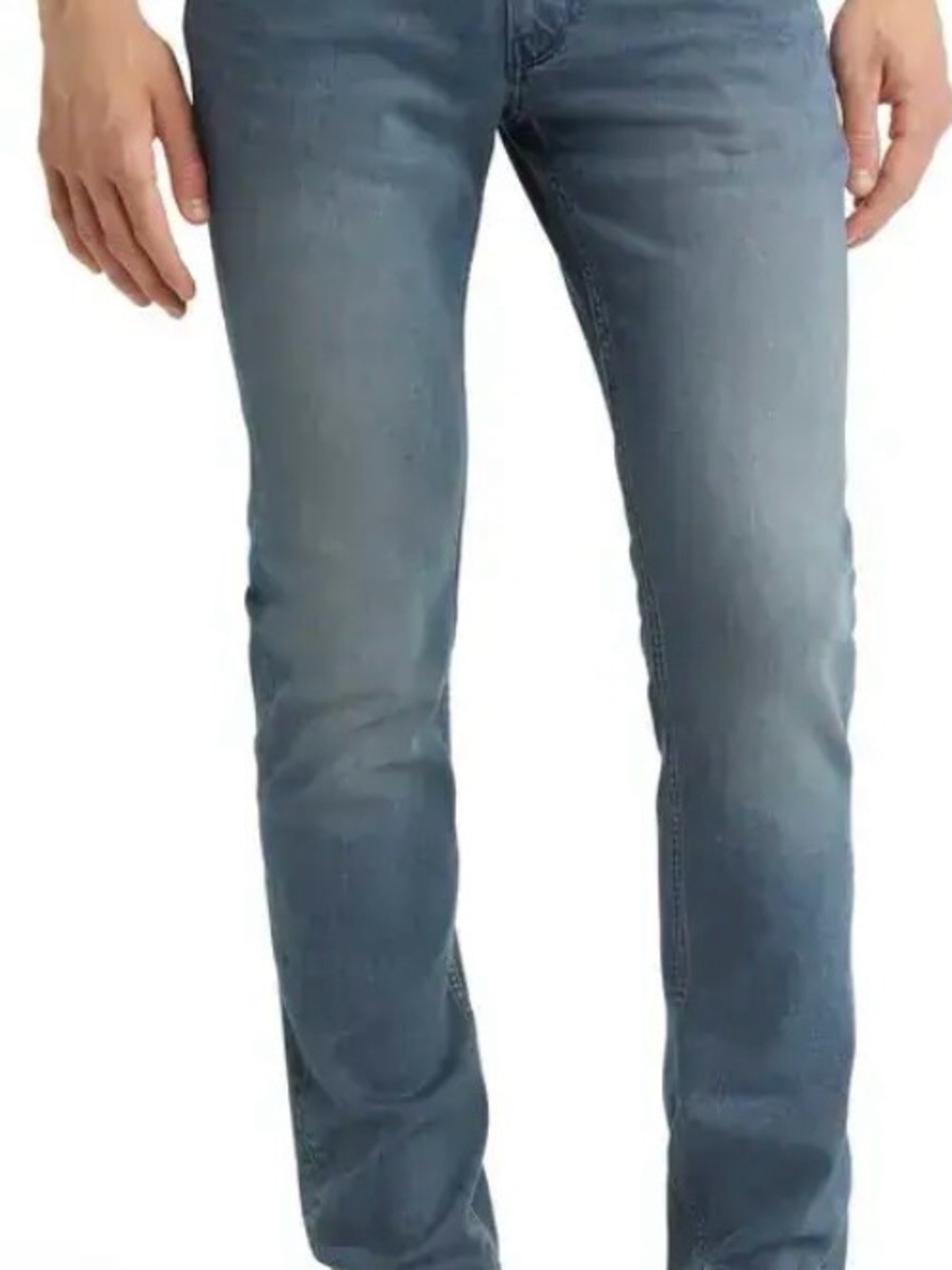 PAIGE Men's Federal Slim Straight Jeans in Light Blue Messemer Wash